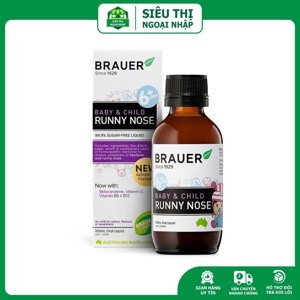 Siro trị sổ mũi brauer runny nose 100ml