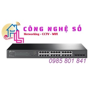 Smart Switch TP-Link  T1500-28PCT (TL-SL2428P) - PoE+ 24 Cổng 10/100Mbps + 4 Cổng Gigabit