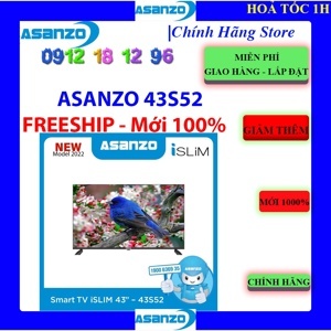 Smart Tivi iSlim Asanzo 43 inch FullHHD 43S52