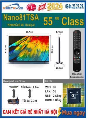 Smart Tivi LG 4K 55 inch 55NANO81TSA