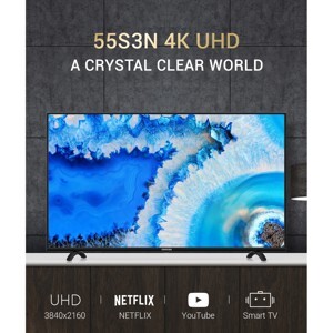 Smart Tivi Netflix Coocaa 4K 55 inch 55S3N Wifi