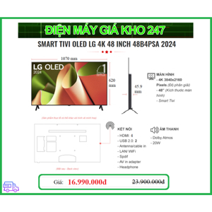 Smart Tivi OLED LG 4K 48 inch OLED48B4PSA