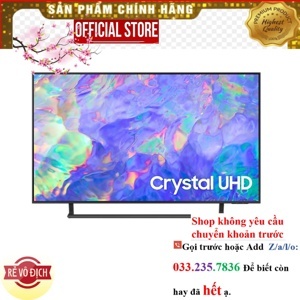 Smart Tivi Samsung 4K Crystal UHD 55 inch UA55CU8500