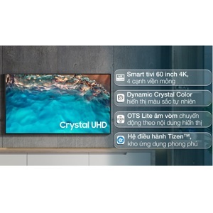 Smart Tivi Samsung 60 inch 4K UA60BU8000 (60BU8000)