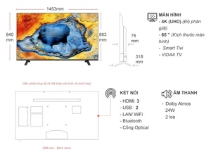 Smart Tivi Toshiba 4K 65 Inch 65E330NP