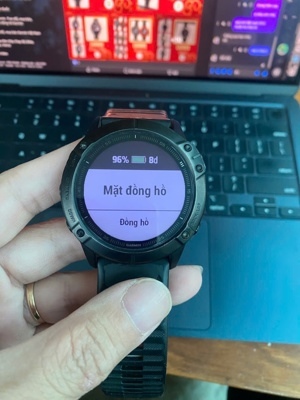 Smart Watch Garmin Fenix 6X Sapphire - Dây Silicon