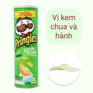 Snack khoai tây Pringles vị kem chua và hành 110g