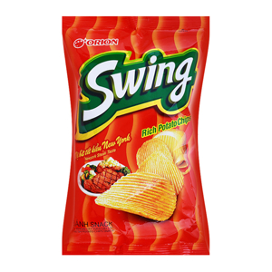 Snack khoai tây vị bít tết kiểu New York Swing gói 90g