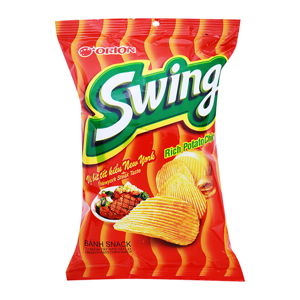 Snack khoai tây vị bít tết kiểu New York Swing gói 48g