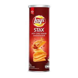 Snack khoai tây vị mực cay Lay’s Stax lon 110g