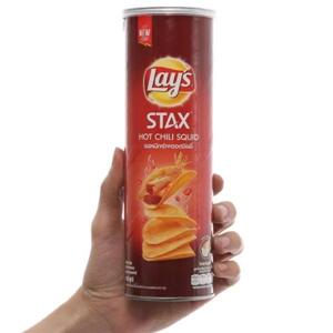 Snack khoai tây vị mực cay Lay’s Stax lon 110g