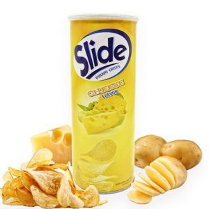 Snack khoai tây vị phô mai Slide lon 160g