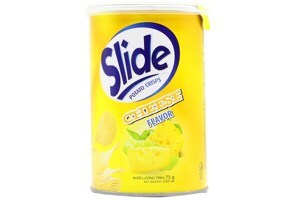 Snack khoai tây vị phô mai Slide lon 75g