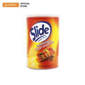 Snack khoai tây vị thịt nướng Slide lon 75g