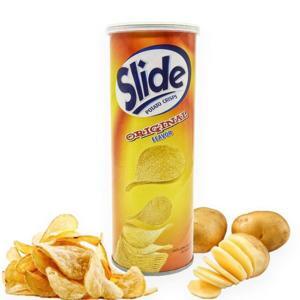Snack khoai tây vị tự nhiên Slide lon 100g