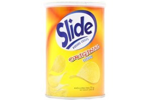 Snack khoai tây vị tự nhiên Slide lon 75g