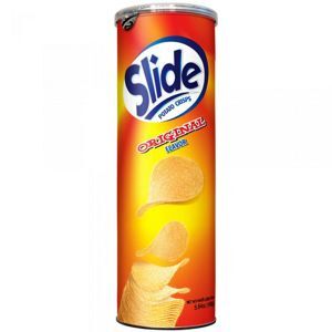 Snack khoai tây vị tự nhiên Slide lon 160g