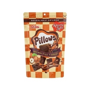 Snack nhân sô cô la Pillows Oishi gói 100g