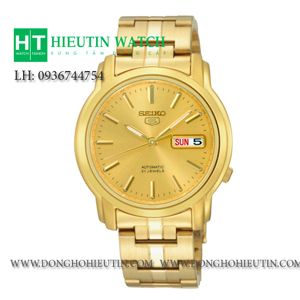 Đồng hồ cơ nam dây thép không gỉ Seiko 5 SNKK76K1