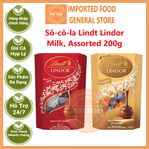 Sô cô La Lindor hỗn hợp hiệu Lindt 200g