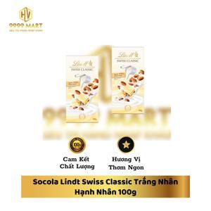 Sô-cô-la Lindt Swiss Classic sữa nhân hạnh nhân 100g