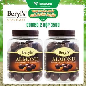 Socola Beryls Almond Bittersweet 350g