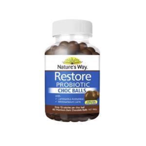 Socola đen bổ sung lợi khuẩn Nature’s Way Restore Probiotic 60 viên