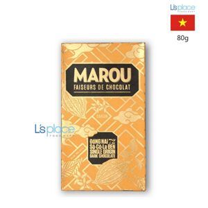 Socola đen Marou Đồng Nai 72% (hộp 80g)