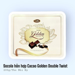 Socola hỗn hợp Cacao Golden Double Twist hiệu LaLe 200g