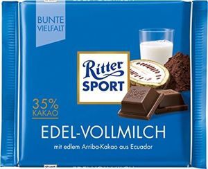 Socola Ritter Sport cacao kem sữa - 100g