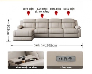 Sofa da đẹp Hà Nội SFD-007