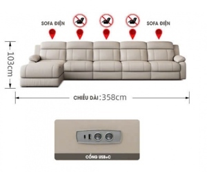 Sofa da đẹp Hà Nội SFD-014