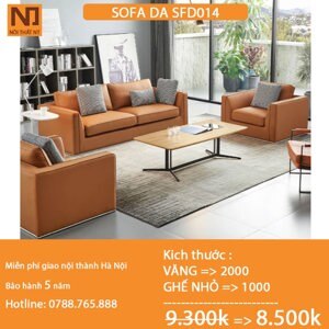 Sofa da đẹp Hà Nội SFD-014