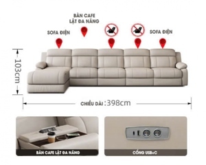 Sofa da đẹp Hà Nội SFD-019