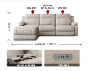 Sofa da đẹp Hà Nội SFD-023