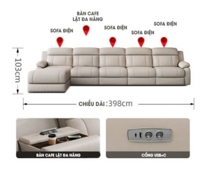 Sofa da đẹp Hà Nội SFD-040