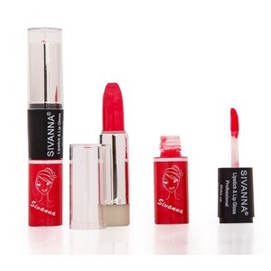 Son 2 đầu sivanna lipstick lip gloss