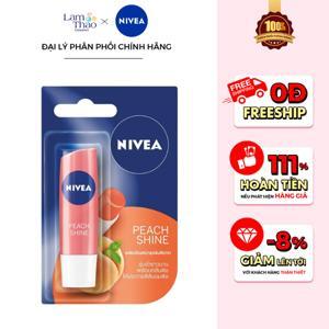 Son dưỡng ẩm Nivea Peach Shine hương đào 4.8g