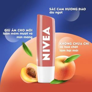 Son dưỡng ẩm Nivea Peach Shine hương đào 4.8g