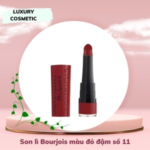 Son Lì Dạng Thỏi BOURJOIS ROUGE VELVET Lipstick #11 Berry Formidable - Đỏ Đậm