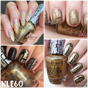 Sơn móng OPI #NLE60 Gold Shatter Nail Polish 15ml