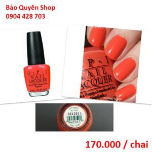 Sơn móng OPI #NLH43 Hot & Spicy Nail Polish 15ml