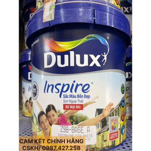 Sơn ngoại thất Dulux Inspire sắc màu bền đẹp bề mặt mờ Z98 - 18 lít