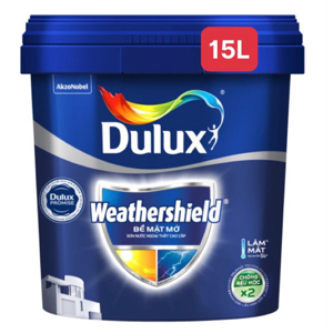 Sơn ngoại thất Dulux Weathershield bề mặt mờ BJ8 - 15 lít