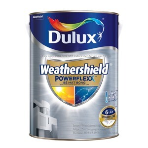Sơn ngoại thất Dulux Weathershield Powerflexx bóng GJ8B - 5 lít