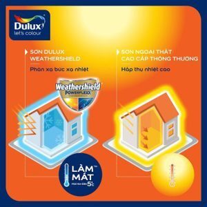 Sơn ngoại thất Dulux Weathershield Powerflexx bóng GJ8B - 1 lít