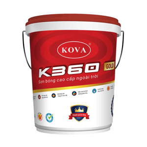 Sơn ngoại thất Kova K360 Gold - Sơn bóng, 20Kg