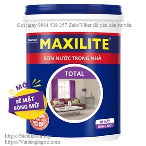 Sơn nước ngoài trời Maxilite Tough bề mặt bóng mờ 28CB - 18 lít