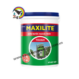 Sơn nước ngoài trời Maxilite Tough bề mặt mờ 28C - 18 lít