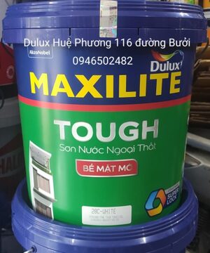 Sơn nước ngoài trời Maxilite Tough bề mặt mờ 28C - 18 lít